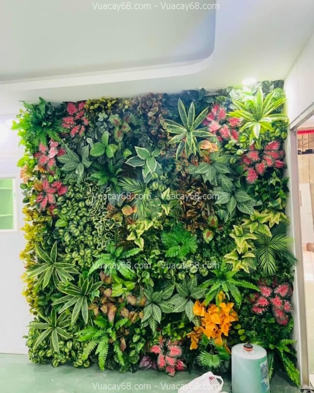 Tường cây giả quận 12 HCM