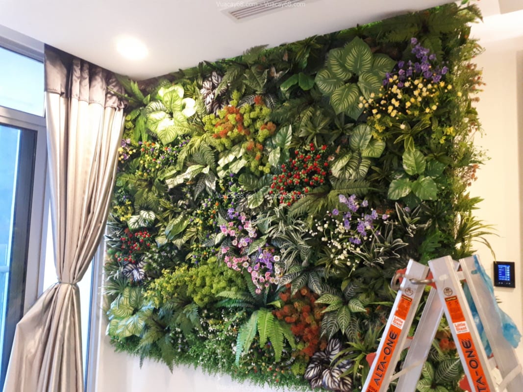 tường cây giả quận 3 hcm