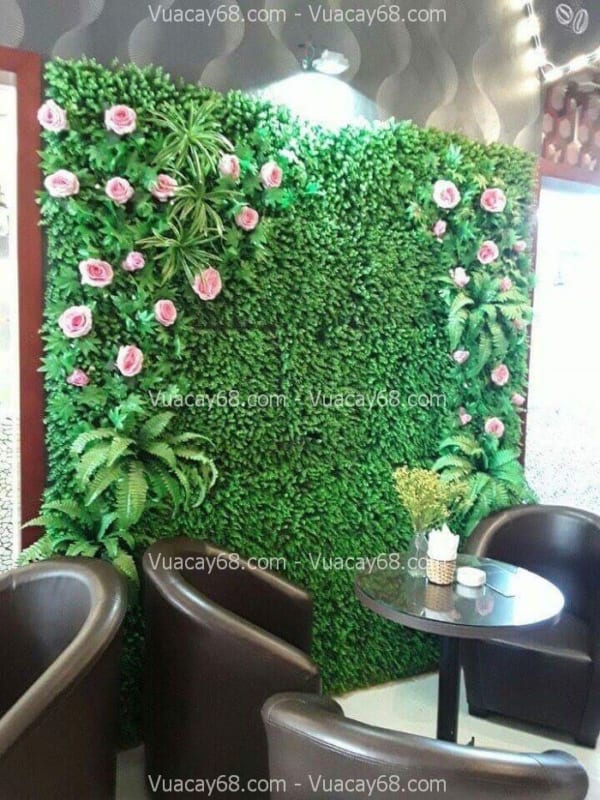 Tường cây giả quận 4 HCM