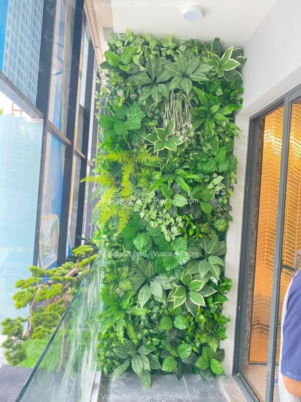 Tường cây giả quận 9 HCM