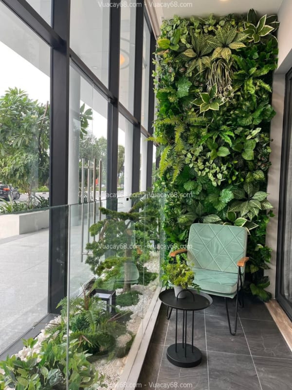 Tường cây giả quận 9 HCM