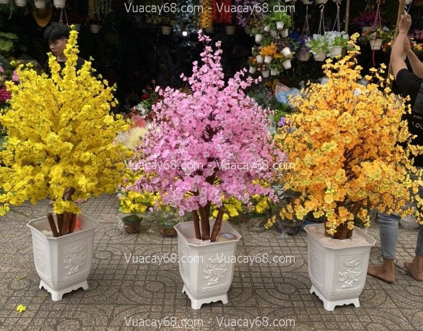 Chậu cây giả cao 1m5 Chậu cây giả cao 1m5
