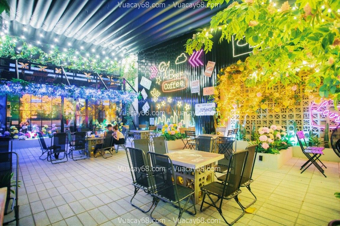Decor cây giả cho quán nhà hàng Decor cây giả cho quán nhà hàng